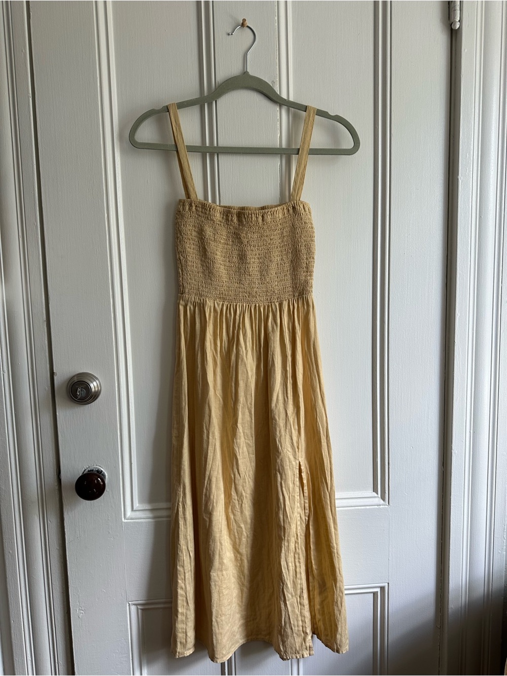 Whimsy + Row Butter Yellow Sundress